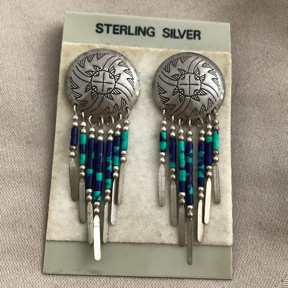 Sterling Silver Beaded Earings